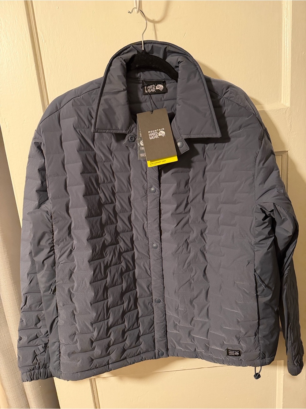 NWT Mountain Hardwear  Womens Large Stretchdown Light 700 Down Jacket Moon Blue